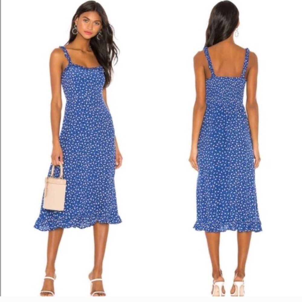 Faithfull The Brand Noemie Floral Midi Dress  Size XS